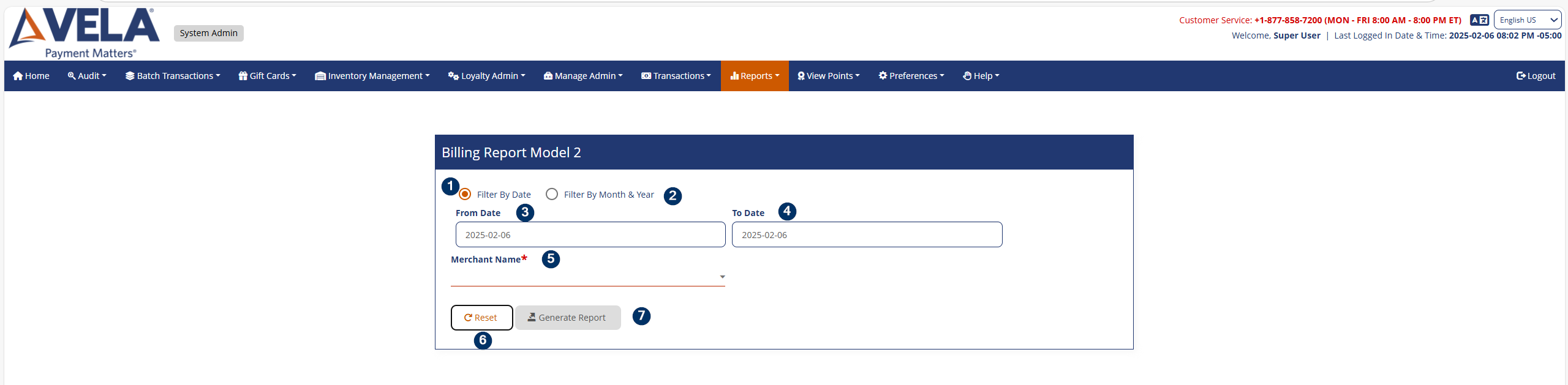 Billing Report Model 2